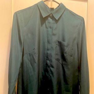 J. Crew Green Blouse